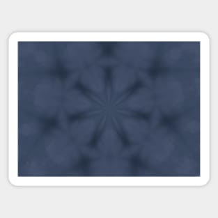 Mystical Blue Colored Starry night Pattern Sticker